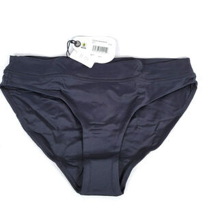 Prana Womens Summer Wave Bikini Swim Bottom Size Small Black Outdoor Lined